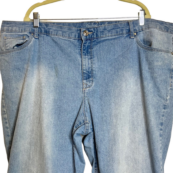 Gloria Vanderbilt Womens Denim Pedal Pushers Size 24W All Around Slimming Bling - Picture 2 of 8